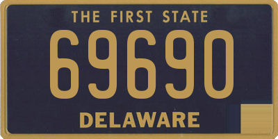 DE license plate 69690