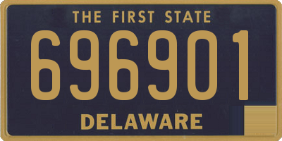 DE license plate 696901