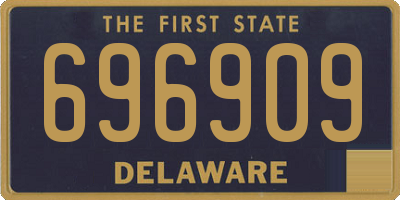DE license plate 696909