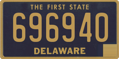 DE license plate 696940