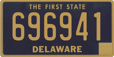 DE license plate 696941