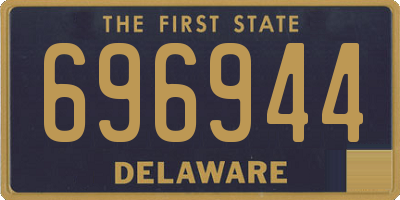 DE license plate 696944