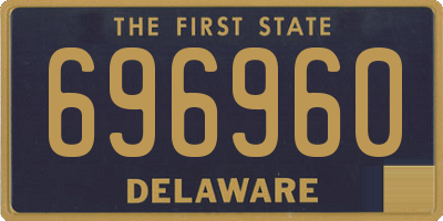 DE license plate 696960