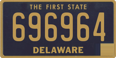 DE license plate 696964