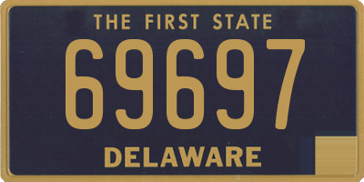DE license plate 69697
