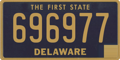 DE license plate 696977