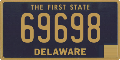 DE license plate 69698