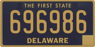 DE license plate 696986
