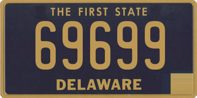 DE license plate 69699