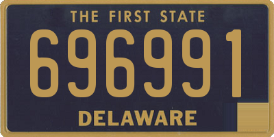 DE license plate 696991