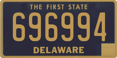 DE license plate 696994