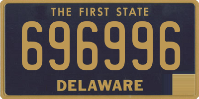DE license plate 696996