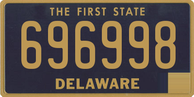 DE license plate 696998