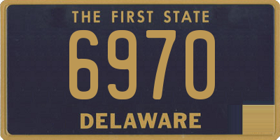 DE license plate 6970