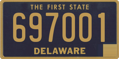 DE license plate 697001