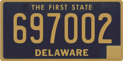 DE license plate 697002