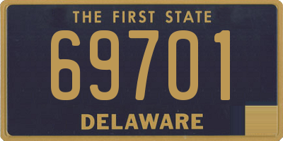 DE license plate 69701