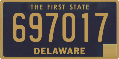 DE license plate 697017