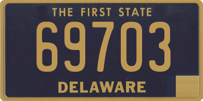 DE license plate 69703