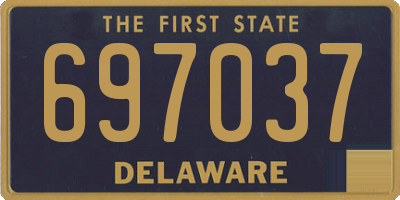 DE license plate 697037