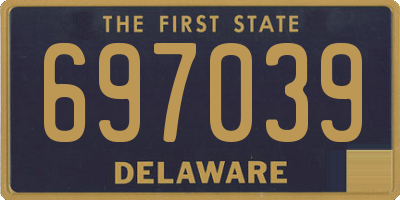 DE license plate 697039