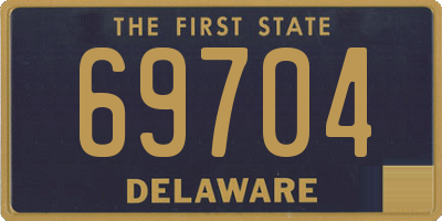 DE license plate 69704