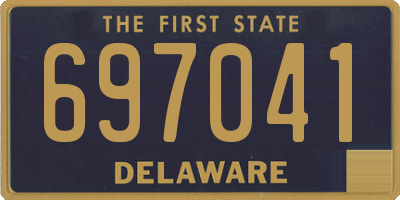 DE license plate 697041