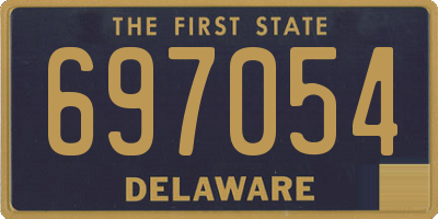DE license plate 697054