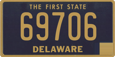 DE license plate 69706