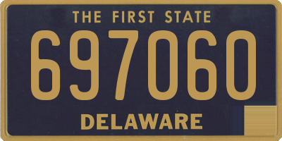 DE license plate 697060