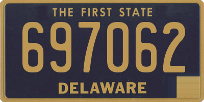 DE license plate 697062