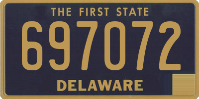 DE license plate 697072