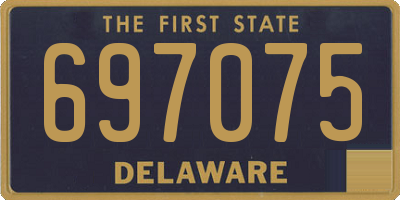 DE license plate 697075