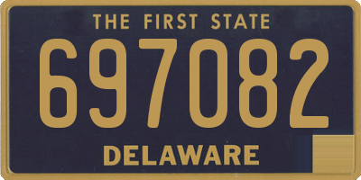 DE license plate 697082
