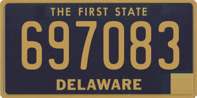 DE license plate 697083
