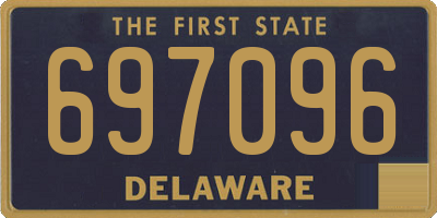 DE license plate 697096
