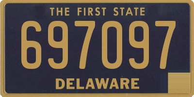 DE license plate 697097
