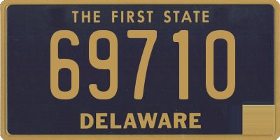 DE license plate 69710