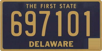 DE license plate 697101