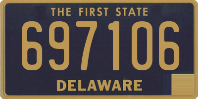DE license plate 697106