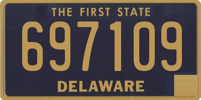 DE license plate 697109