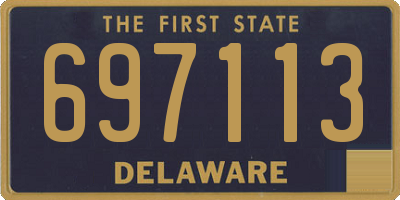 DE license plate 697113