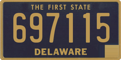 DE license plate 697115
