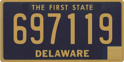 DE license plate 697119