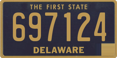 DE license plate 697124