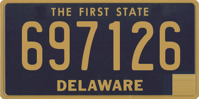 DE license plate 697126