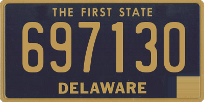 DE license plate 697130