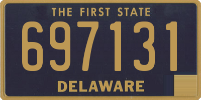 DE license plate 697131
