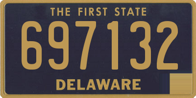 DE license plate 697132