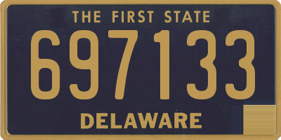 DE license plate 697133